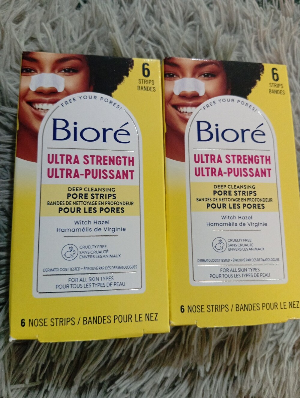 Biore Ultra Strength Deep Cleansing Pore Strips –  (6 Ct) Set Of 2